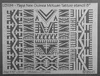 ibicci Papua New Guinea Motuan Tattoo stencil to fit 8"
